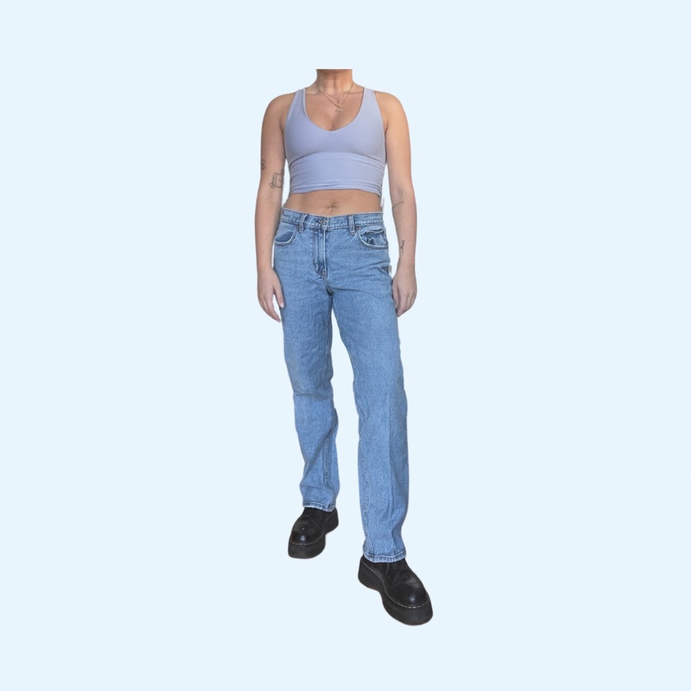 Abercrombie & Fitch mid rise straight jean